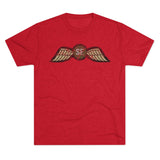 Jedburgh (OSS)Distressed Wings OD EDITION Triblend Shirt T-Shirt Printify Tri-Blend Vintage Red S 