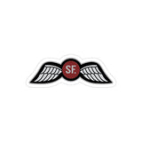 Jedburgh Wings Insignia Indoor Outdoor Sticker Paper products Printify 5" × 5" Die-Cut Transparent