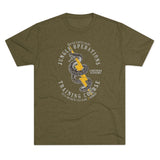 Jungle Operations Training Course Triblend Athletic Shirt T-Shirt Printify Tri-Blend Military Green S 