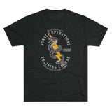 Jungle Operations Training Course Triblend Athletic Shirt T-Shirt Printify Tri-Blend Vintage Black S 
