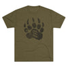 Liberator Distressed Single Color Triblend Athletic Shirt T-Shirt Printify Tri-Blend Military Green S 