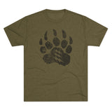 Liberator Distressed Single Color Triblend Athletic Shirt T-Shirt Printify Tri-Blend Military Green S 