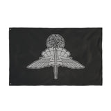 Military Free Fall (HALO) Jumpmaster Badge Double-Sided Flag - 36 x 60 Home Decor Printify 36'' × 60'' 