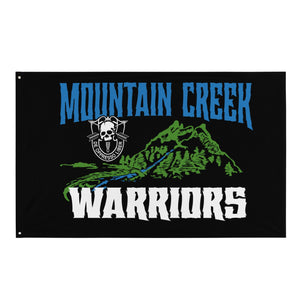 Mountain Creek Warriors Black Indoor Flag Wall Art American Marauder 