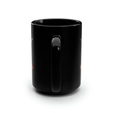 Nous Defions American Flag Black Mug Mug Printify 