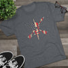 Nous Defions American Flag Triblend Athletic Shirt T-Shirt Printify 