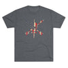 Nous Defions American Flag Triblend Athletic Shirt T-Shirt Printify Tri-Blend Premium Heather M 