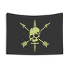 Nous Defions Bright Green Logo Double-Sided Flag - 36 x 60 Home Decor Printify 