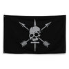 Nous Defions GREY Insignia Indoor Flag Wall Art American Marauder 