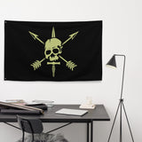 Nous Defions Insignia Indoor Flag Wall Art American Marauder 