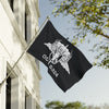 ODA 5324 Black and White Insignia Double-Sided Flag - 36 x 60 Home Decor Printify 