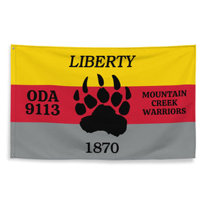 ODA 9113 Mountain Creek Warriors Indoor Flag Wall Art American Marauder 