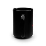 ODA 9135 No Finger Insignia Black Mug Mug Printify 