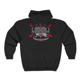 ODA 9135 No Finger Unisex Heavy Blend™ Full Zip Hooded Sweatshirt Hoodie Printify 