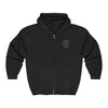 ODA 9135 No Finger Unisex Heavy Blend™ Full Zip Hooded Sweatshirt Hoodie Printify Black S 