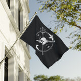ODA 9215 BLACK EDITION Special Forces Group Double-Sided Flag - 36 x 60 Home Decor Printify 