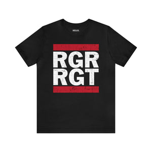 Old School 75th Ranger Regiment - Athletic Fit Team Shirt T-Shirt Printify S Black 