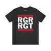 Old School 75th Ranger Regiment - Athletic Fit Team Shirt T-Shirt Printify S Dark Grey Heather 