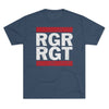 Old School 75th Ranger Regiment Triblend Athletic Shirt T-Shirt Printify M Tri-Blend Indigo 