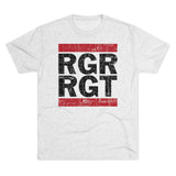 Old School 75th Ranger Regiment Triblend Athletic Shirt T-Shirt Printify S Tri-Blend Heather White 