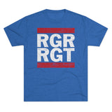 Old School 75th Ranger Regiment Triblend Athletic Shirt T-Shirt Printify S Tri-Blend Vintage Royal 