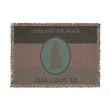 People's Republic of Pineland Woven Blanket Home Decor Printify 