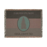 People's Republic of Pineland Woven Blanket Home Decor Printify 