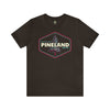 Pineland a Great Place to Visit - Athletic Fit Team Shirt T-Shirt Printify S Brown 
