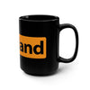 Pineland Black and Orange Black Mug Mug Printify 