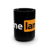 Pineland Black and Orange Black Mug Mug Printify 