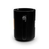 Pineland Black and Orange Black Mug Mug Printify 