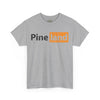 Pineland Black and Orange Logo Standard Fit Cotton Shirt T-Shirt Printify 