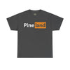 Pineland Black and Orange Logo Standard Fit Cotton Shirt T-Shirt Printify Dark Heather S 