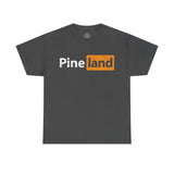 Pineland Black and Orange Logo Standard Fit Cotton Shirt T-Shirt Printify Dark Heather S 