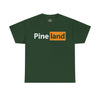 Pineland Black and Orange Logo Standard Fit Cotton Shirt T-Shirt Printify Forest Green S 