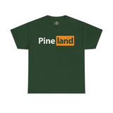 Pineland Black and Orange Logo Standard Fit Cotton Shirt T-Shirt Printify Forest Green S 