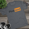 Pineland Black and Orange Logo Triblend Athletic Shirt T-Shirt Printify 