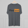Pineland Black and Orange Logo Triblend Athletic Shirt T-Shirt Printify 