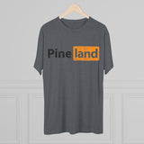 Pineland Black and Orange Logo Triblend Athletic Shirt T-Shirt Printify 