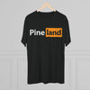 Pineland Black and Orange Logo Triblend Athletic Shirt T-Shirt Printify 