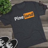 Pineland Black and Orange Logo Triblend Athletic Shirt T-Shirt Printify 