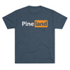 Pineland Black and Orange Logo Triblend Athletic Shirt T-Shirt Printify Tri-Blend Indigo S 