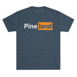 Pineland Black and Orange Logo Triblend Athletic Shirt T-Shirt Printify Tri-Blend Indigo S 