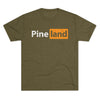 Pineland Black and Orange Logo Triblend Athletic Shirt T-Shirt Printify Tri-Blend Military Green S 