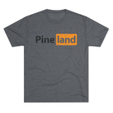Pineland Black and Orange Logo Triblend Athletic Shirt T-Shirt Printify Tri-Blend Premium Heather S 