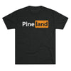 Pineland Black and Orange Logo Triblend Athletic Shirt T-Shirt Printify Tri-Blend Vintage Black M 