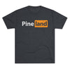 Pineland Black and Orange Logo Triblend Athletic Shirt T-Shirt Printify Tri-Blend Vintage Navy S 