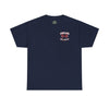 Pineland Fire and Rescue Left Chest and Full Back Print Standard Fit Cotton Shirt T-Shirt Printify Navy S 
