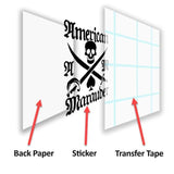 Pineland Liberators Bear Claw Insignia Tab Vinyl Cut Sticker Stickers American Marauder 