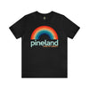 Pineland Rainbow - Athletic Fit Team Shirt T-Shirt Printify S Black 
